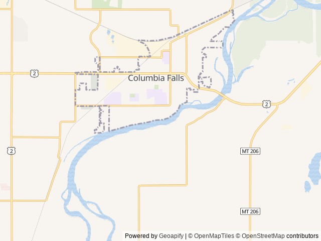 Map for 2023 Keystone RV Montana High Country 335BH near Columbia Falls, MT
