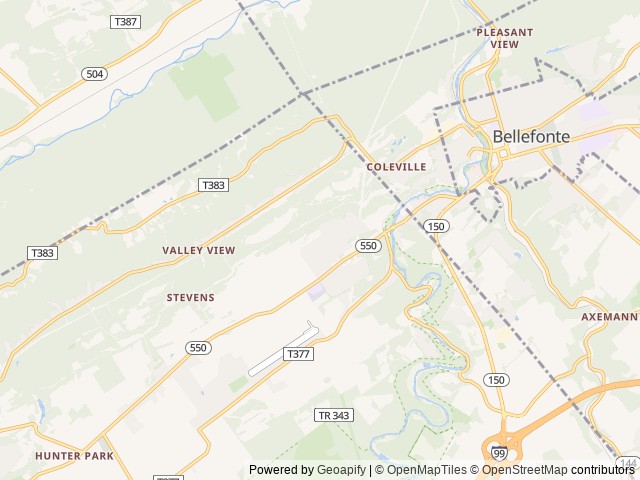 Map for 2010 Keystone Outback near Bellefonte, PA