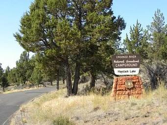 Haystack Campground entrance