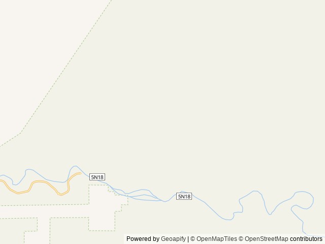 Map of Upper Oso Campground location at Santa Barbara, CA, United States