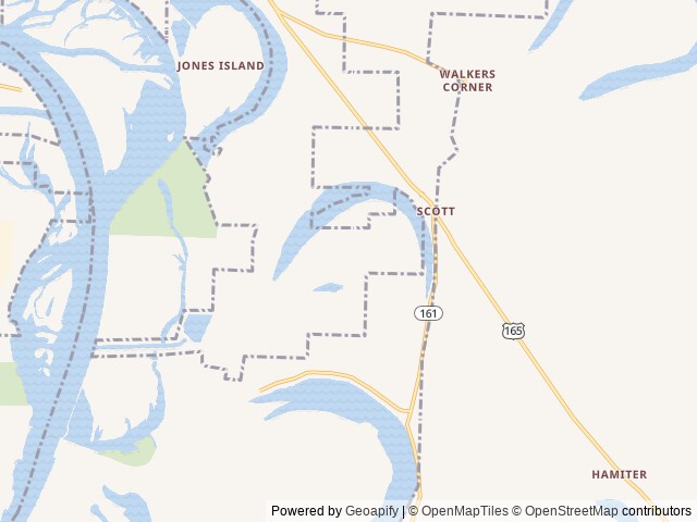 Map for 2023 Salem 29VBUD Family Holiday near Scott, AR