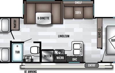 Family Glamper with bunkhouse and outdoor kitchen