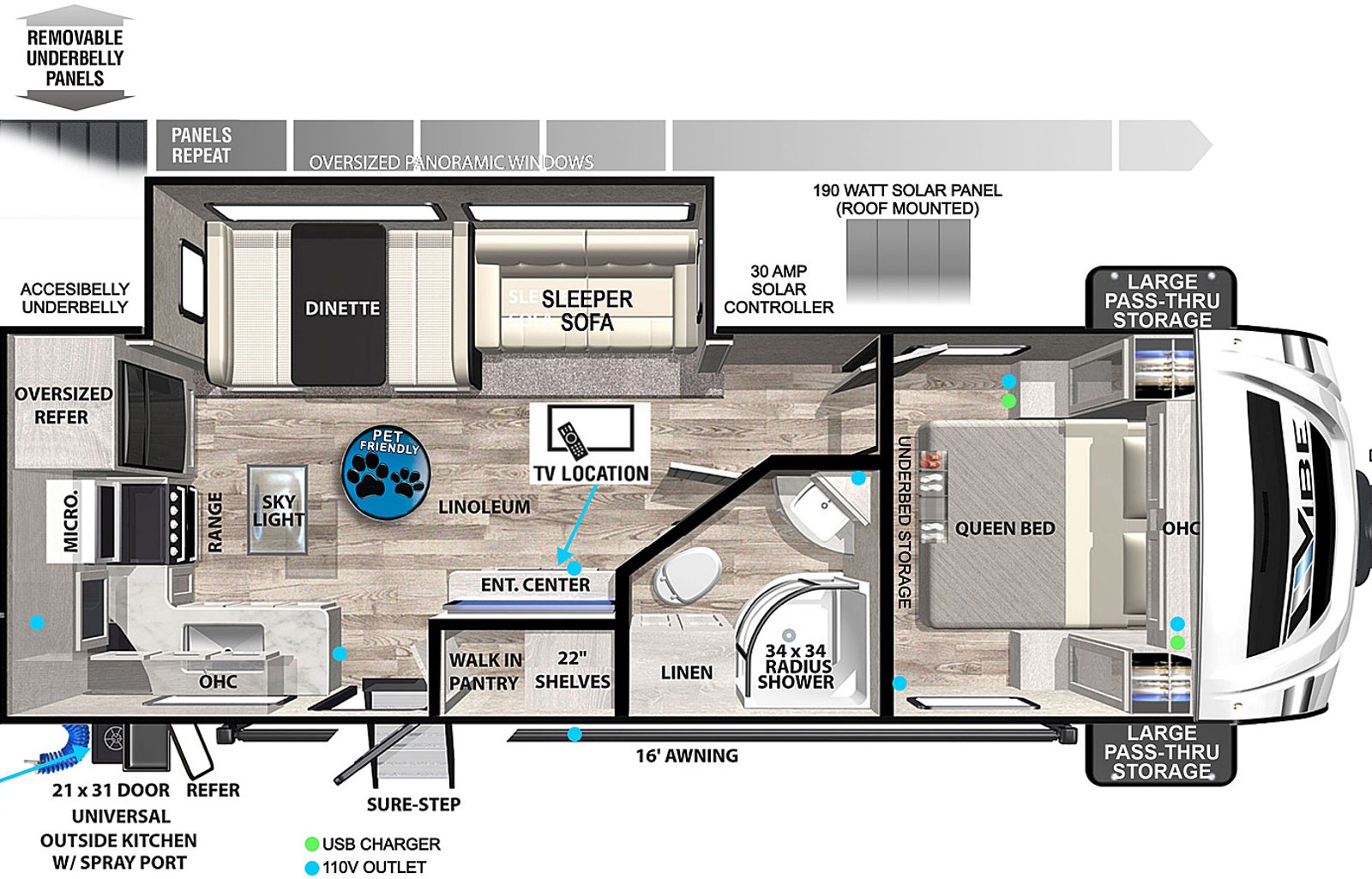 2021 Forest River RV Vibe 25RK