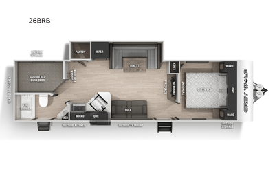 2022 Forest River RV Cherokee Grey Wolf 26BRB