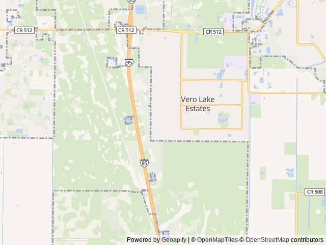 Map for perfect rv getaway near Vero Beach, FL