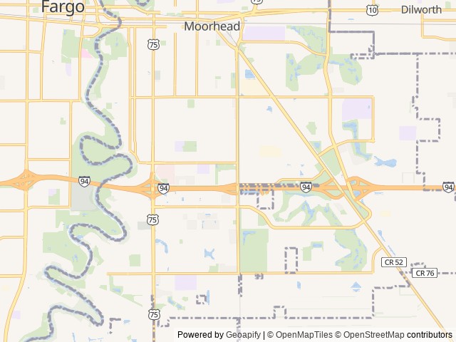 Map for 2025 Ice Castle RV Edition near Moorhead, ND