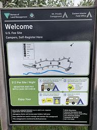 Mt. Prindle Fee sign