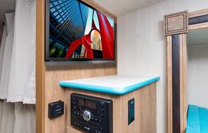 Modern 50s Style Travel Trailer with Outdoor TV!