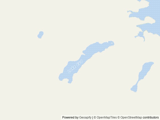 Map of Lake Eva Cabin location at Sitka, AK, United States