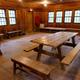 B unit craft lodge interior.