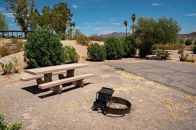 Campsite located in a desert setting7