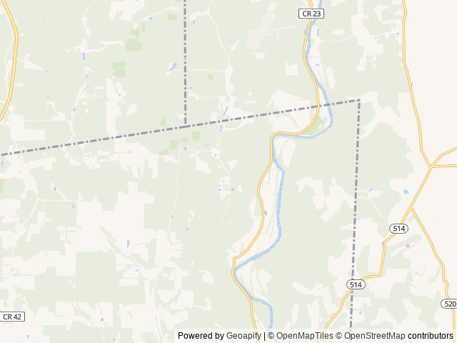 Map of The Mohicans Treehouse Resort and Wedding Venue location at Glenmont, OH, United States
