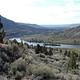 Looking down on Mecca Flat Campground and the Deschutes Wild & Scenic River.