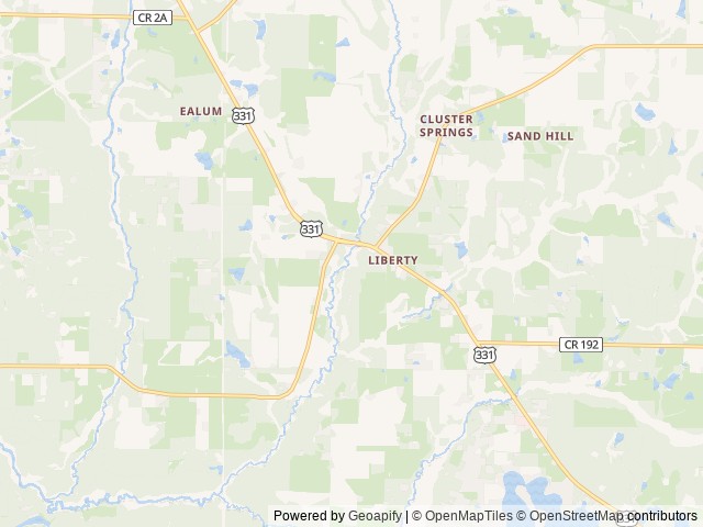 Map for Summer Breeze & Salty Air near DeFuniak Springs, AL