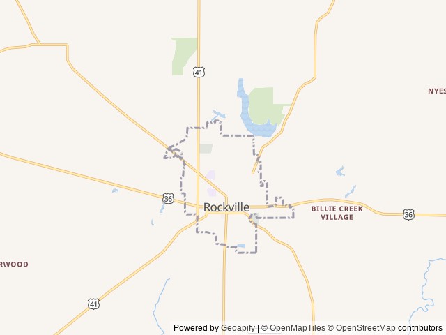 Map for 2 STEPS UP FROM A TENT near Rockville, IN