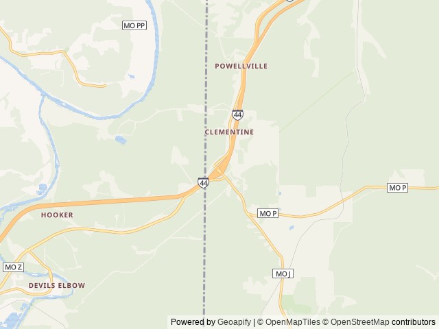 Map of Camp Elim RV Park & Campground location at Newburg, MO, United States