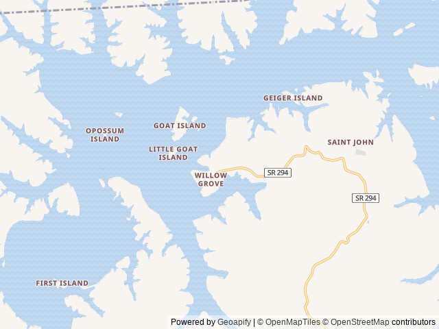 Map of Willow Grove Campground location at Allons, TN, United States