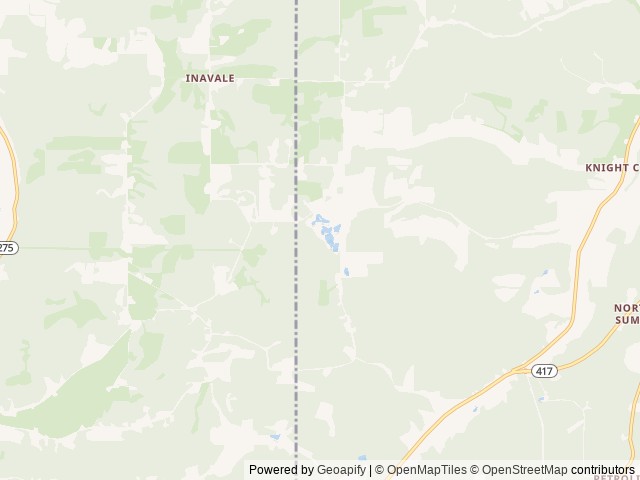 Map of Breezy Point Campground location at Scio, NY, United States