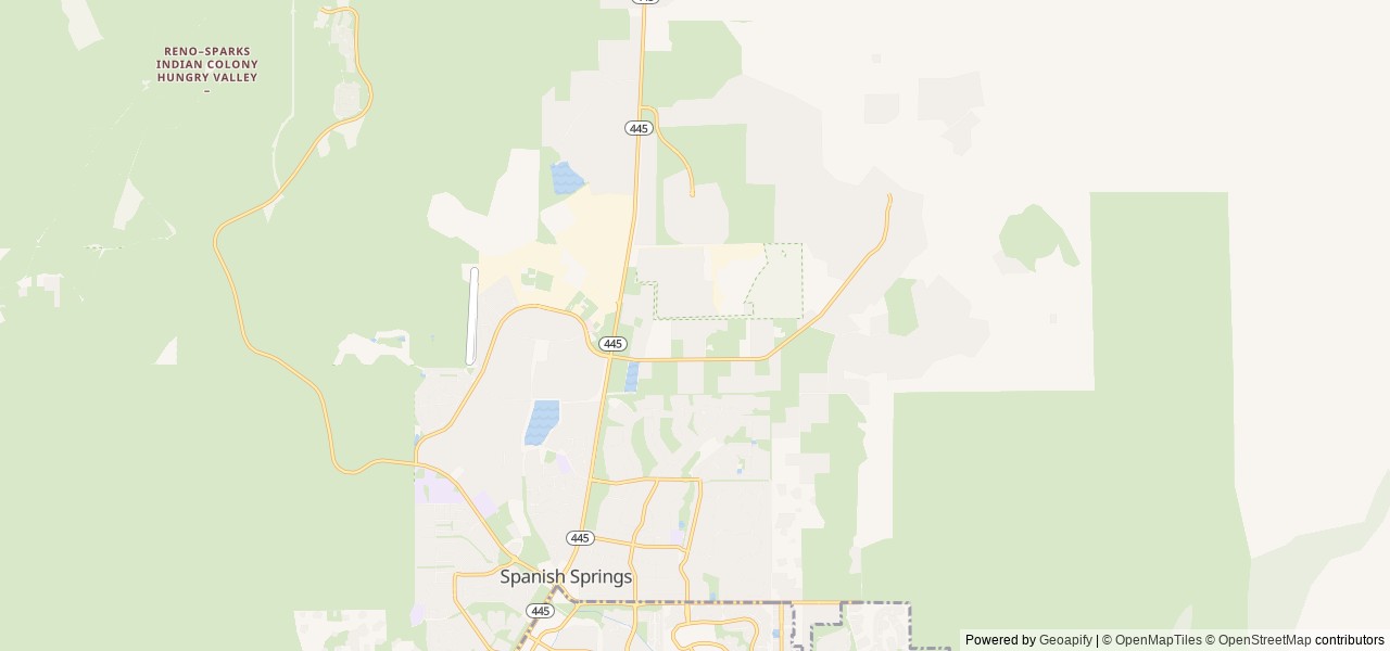 Map for 33 ft motorhome - sleeps 6 near Spanish Springs, NV