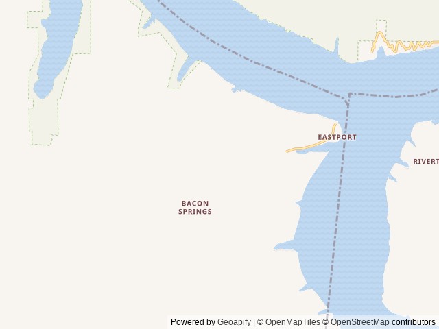 Map of Timberland Trails RV Resort location at Iuka, MS, United States