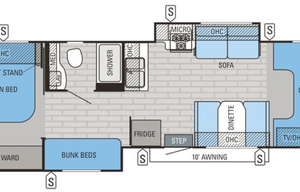 2015 Jayco Greyhawk 31 Bunkhouse
