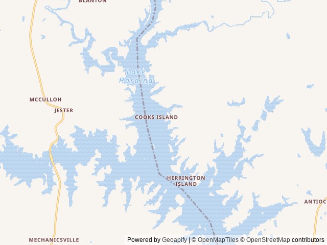 Map for 2022 Forest River RV Salem FSX 178BHSKX near Hamilton, AL