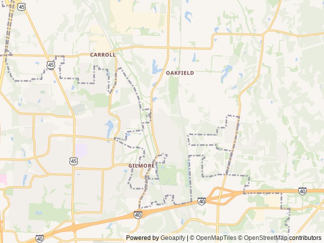 Map for 2017 Holiday Rambler Vesta 30D near Jackson, TN