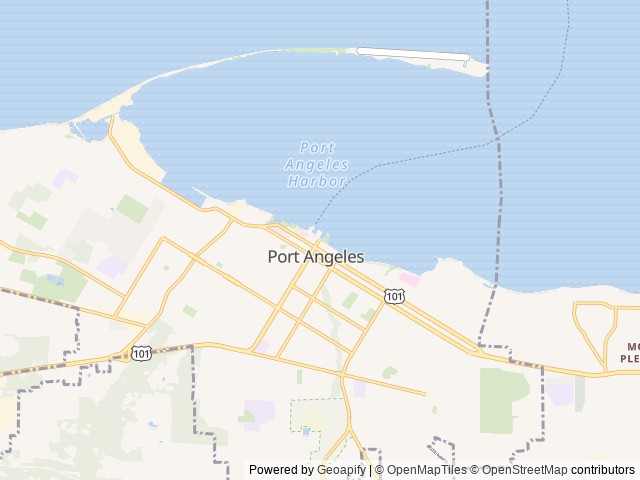 Map of The Hill - Olympic Peninsula Glamping location at Port Angeles, WA, United States