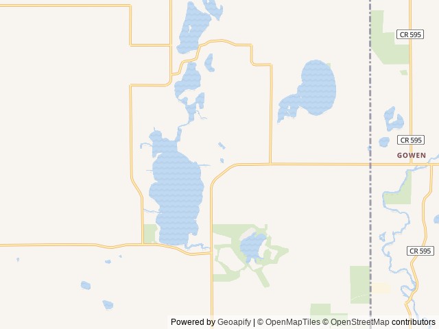 Map of Lincoln Pines Resort location at Gowen, MI, United States