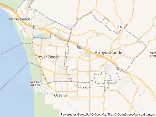 Map for 2025 Grand Design Transcend One 151BH near Arroyo Grande, CA