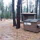 Upper Wolf Campsite Trash Collection in front of Restrooms