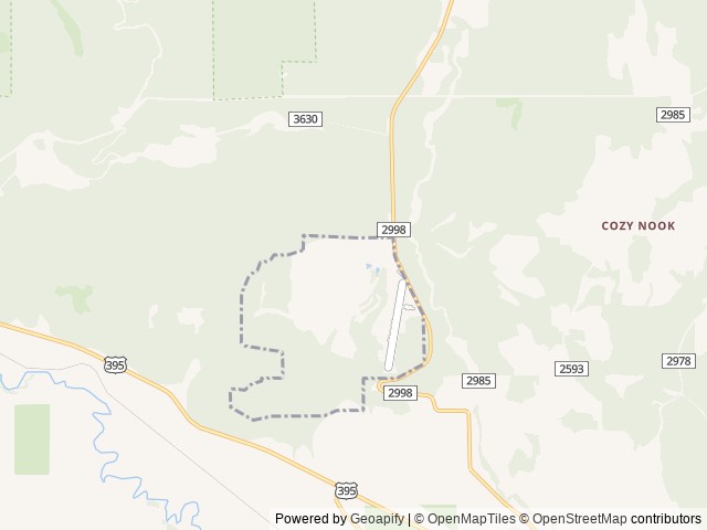 Map of Chewelah Golf and Country Club location at Chewelah, WA, United States