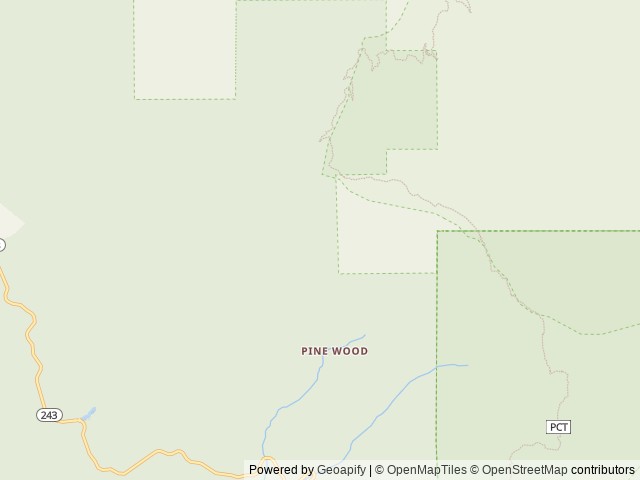 Map of Black Mountain (San Bernardino) location at Idyllwild, CA, United States