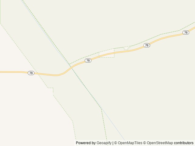 Map of Cahuilla Ranger Station location at Brawley, CA, United States