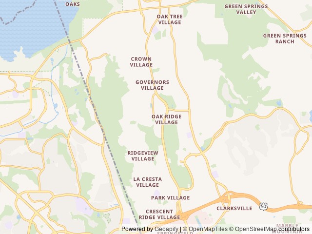 Map for "Trixie" bunk bed, pet friendly & master bedroom near El Dorado Hills, CA