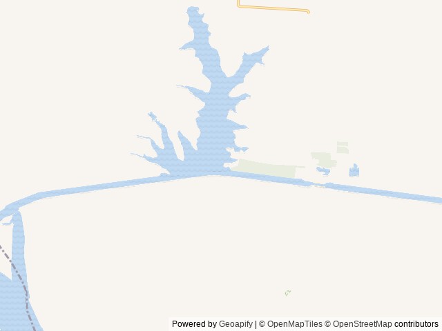 Map of Merrisach Lake location at Tichnor, AR, United States