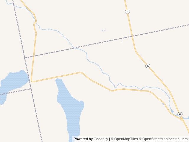 Map of Spacious Skies Balsam Woods location at Abbot, ME, United States