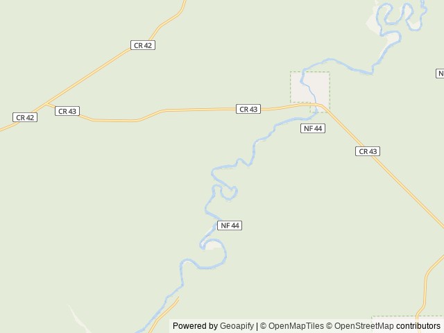 Map of Bull Bend Campground location at Bend, OR, United States