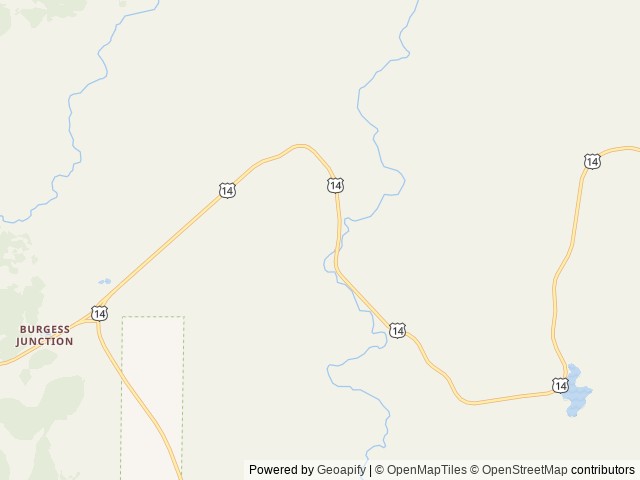 Map of Pine Island Group Area location at Dayton, WY, United States