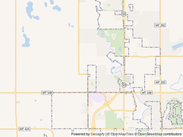 Map for Family and pet friendly 1/2 Ton Towable RV near Kalispell, MT