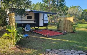 New 2025 RV Stationary. Rural area.