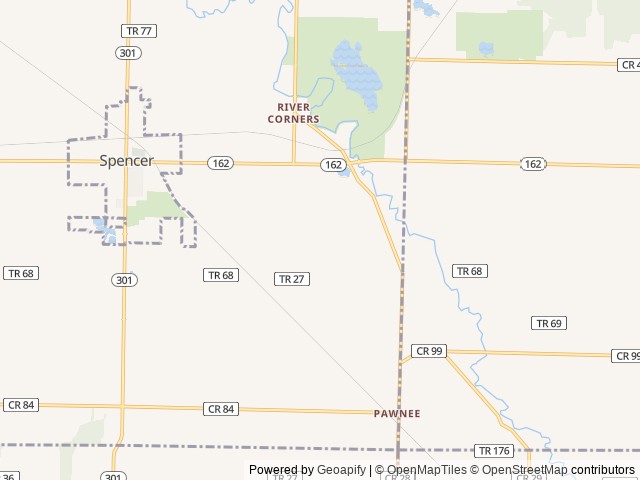 Map for Close To Home Camper Rental near Spencer, OH