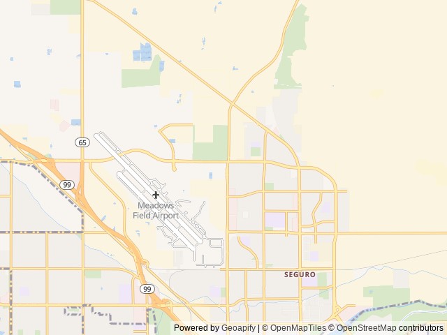 Map for 2021 Thor Motor Coach Four Winds 28A near Bakersfield, CA