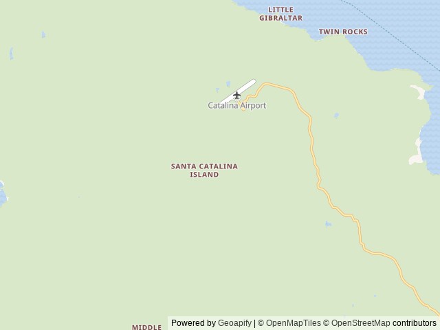 Map of Catalina Island Camp location at Catalina Island, CA, United States