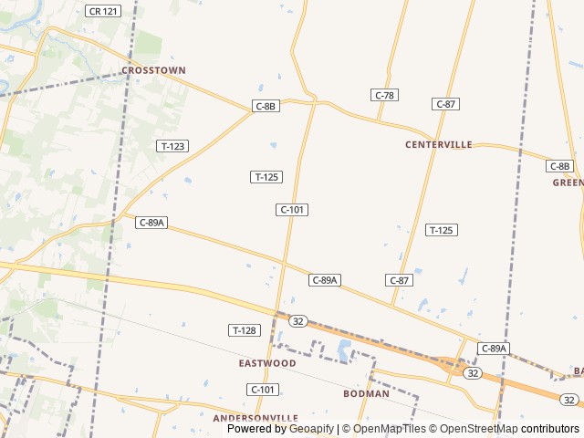 Map for 2020 Forest River RV Wildwood 26DBUD near Mount Orab, OH