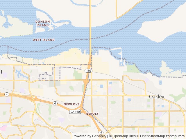 Map for Perfect family RV near Antioch, CA