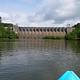 View of Conemaugh Dam from the downstream side of the Conemaugh River.
