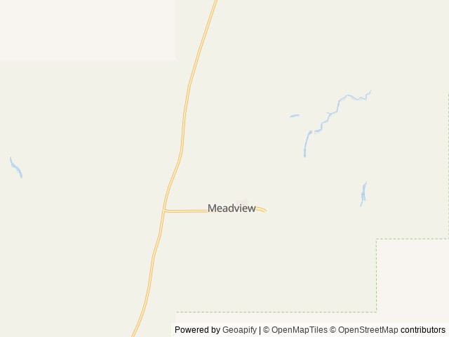 Map of Happy Trails Campground location at Meadview, AZ, United States