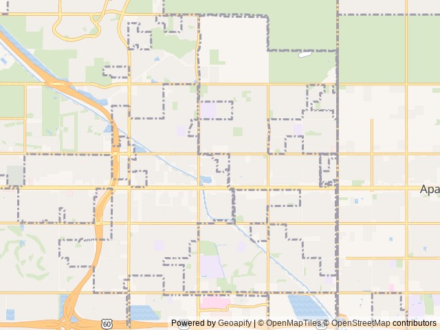 Map of Mosaic Sun, Apache Junction, Arizona (Age Restricted 55+) location at Apache Junction, AZ, United States