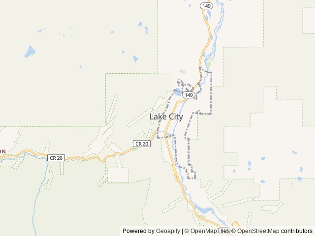 Map of The Outpost at River Fork & The Outpost at Henson Creek location at Lake City, CO, United States